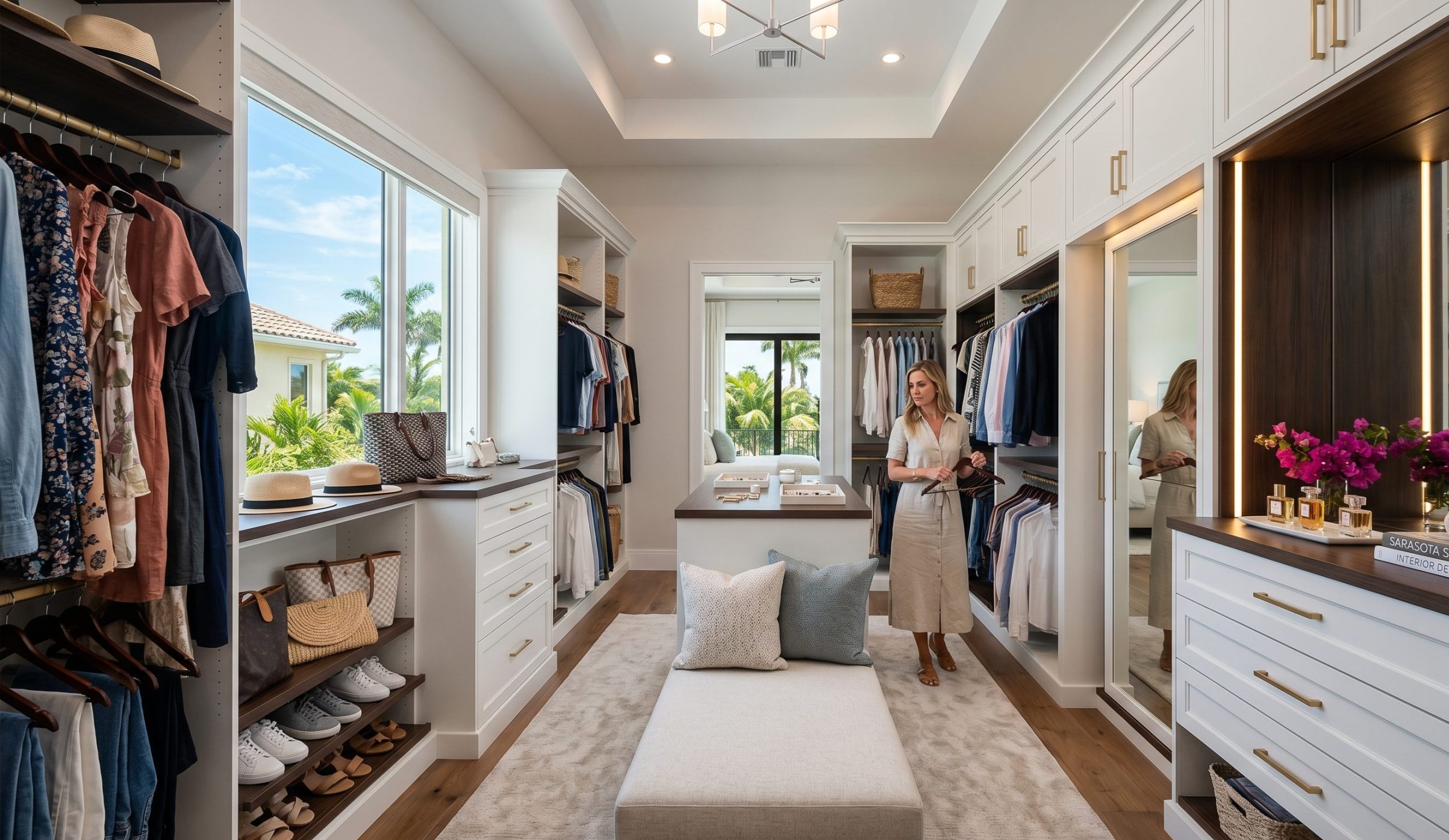 Custom Primary Bedroom Closets: Design Ideas for Sarasota Homeowners