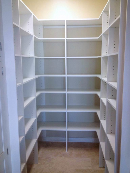 Keep your pantry organized and clean with Affordable Closets.